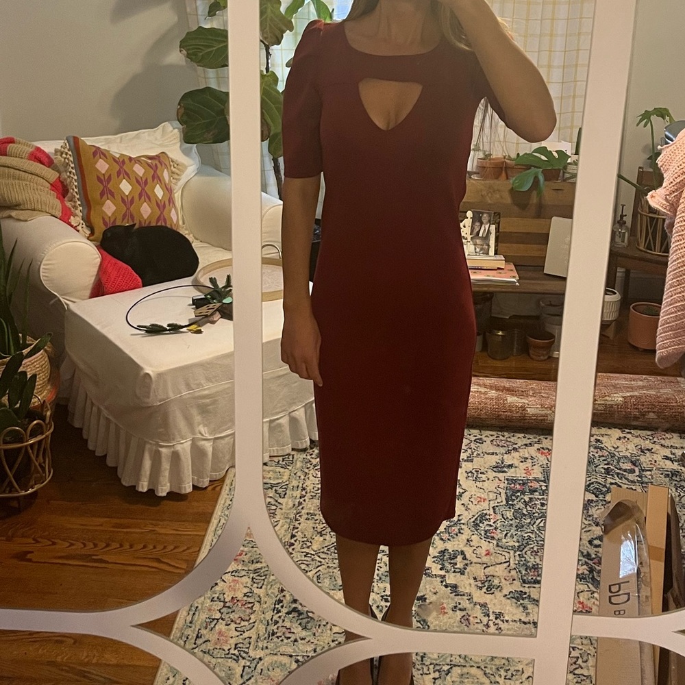 Betsy Johnson Red pencil dress. Size small. Perfect for Christmas parties. NWT